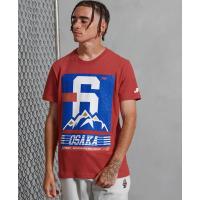 ราคา SUPERDRY OSAKA 360 TEE เสื้อยืด สำหรับผู้ชาย สี Rouge Red (4395204086)