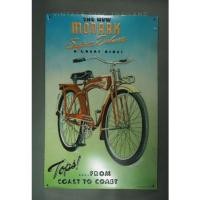 ราคา ป้ายสังกะสีวินเทจ The New Monark Super Deluxe A Great Bike ของเก่าปี1993 (19117346426)