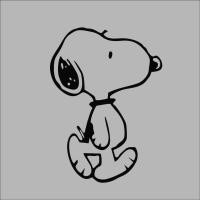 ราคา สติ๊กเกอร์ตัด - สติ๊กเกอร์ Snoopy 10.8x15cm (41373480781)