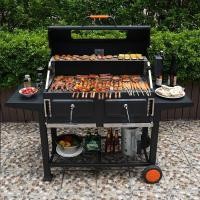 ราคา BBQ เตาถ่านปิ้งย่าง2ชั้น อบไก่ หมู แบบย่างถ่าน เตาปิ้งย่างแบบมีไม้เสียบหมุน (45400862058)