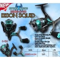 ราคา รอก BISON QUID รอกตกหมึก ตัวใหม่2023 เบอร์2500S-H-DH แขนคู่ สีสันสวยงาม 8+1BB (18776869920)