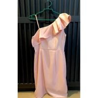 ราคา เดรสสีพีชมือสอง เดรสพีชคอรัล Used Once ใส่ครั้งเดียว (4073443438)