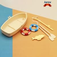 ราคา เครื่องประดับตุ๊กตา จากัวร์ รุ่นเรือประมงจิ๋วจิ๋ว ชุดเรือประมงจําลองพลาสติกเด็ก (50608710841)