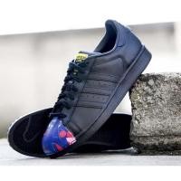 ราคา ส่งต่อสภาพใหม่ Used adidas Superstar สีดำ ของแท้ แฟชั่น (24155324949)