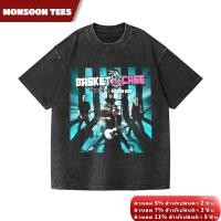 ราคา Green.Day.Rock.Bandพิมพ์ลายเสื้อยืดสีดำผู้ชายแฟชั่นคอกลมเสื้อฟอกวัยรุ่นเสื้อ oversize100%cotton (42261740052)