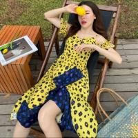 ราคา ชุดเดรสลายเสือสีเหลือง (6120544740)