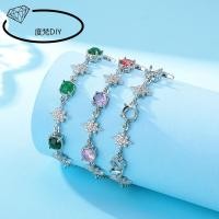 ราคา สร้อยข้อมือทองคำขาวรูปแบบใหม่ พร้อมฝังหยกและเพชรเลียนแบบ สามารถปรับแต่งได้ด้วยตนเอง โดยใช้วัสดุสแตลเลสสตีลเงิน 925 และทองแดง (51909499784)