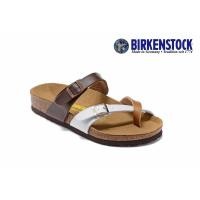 ราคา Birkenstock Mayari Mens/Womens Classic Cork Colorblock Slipper Sandals (45208571280)