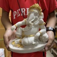 ราคา พระพิฆเนศ ปางเอกเขนก เข้มขลัง ดุดันมีพลัง งานเรซิ่นผสมผงหินข้าง ขนาด 7 นิ้ว สูง 20 ซม. (11906525755)