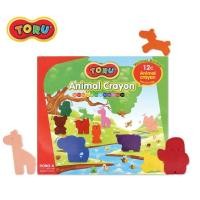 ราคา TORU สีเทียนรูปสัตว์ 12 สี ปลอดสารพิษ Made in Korea (6128554170)