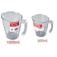 ราคา ถ้วยตวงพลาสติกขนาด500ml.กับ1000ml. (8518701208)