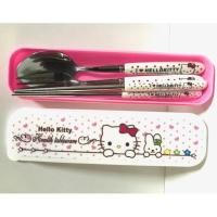 ราคา KITTY ช้อน ส้อม ตะเกียบ สแตนเลสอย่างดี น่ารัก ลาย HELLO PINK AAA คิตตี้ AAA พร้อมกล่อง สวยงาม อย่างดี น่าใช้งาน PMYL (5877706303)