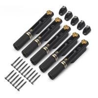 ราคา 5 ชุดอาน Headless กีตาร์ไฟฟ้าสะพาน Tailpiece พร้อมประแจสําหรับกีตาร์ไฟฟ้า Headless สีดํา/โครเมียม (45907086142)