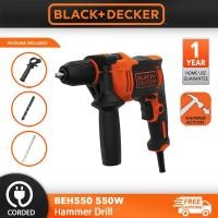 ราคา BLACK & DECKER BEH550-XD 550W สว่านเจาะกระแทก ( BEH550 ) (27941211263)