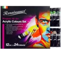 ราคา (KTS)ชุดสีอะคริลิค Renaissance Acrylic Colour Set 24สี 12ml (9762702455)