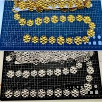 ราคา สังวาลย์/เพชรเส้น ราคาต่อ1หลา ยกพับ10หลาสีเงิน/ทอง/อุปกรณ์ตกแต่ง สังวาลย์ดอกไม้ DIY ชุดไทย เหรียญโปรยทาน (52751031862)