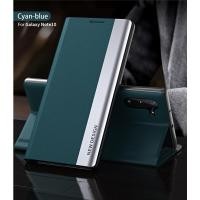 ราคา ปลอก Samsung Galaxy Note 8 9 10 Plus/Note 20 Ultra Luxury Frosted Leather Flip Plating Magnetic Front Cover Flip Phone Case (26354490041)
