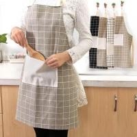 ราคา ผ้ากันเปื้อนครัวญี่ปุ่น / Unisex Mens Barista Cafe Canvas ผ้ากันเปื้อนทําอาหาร (41870775251)