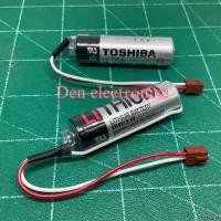 ราคา แบตเตอรี่ ER6V/3.6V แบตเตอรี่ TOSHIBA แจ็คน้ำตาลสั้นพิเศษ Lithium Batterry for PLC สินค้าพร้อมส่ง (44752583117)