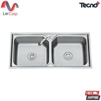 ราคา (Tecno) อ่างล้างจานแบบ 2 หลุม หลุมลึก 20 ซม. รุ่น TNS 201000 SS (14104178394)