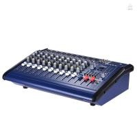ราคา 10 ช่อง Powered Mixer Amplifier ดิจิตอลคอนโซลผสม Amp 48V Phantom Power USB/SD Slot สําหรับการบันทึก DJ Stage คาราโอเกะ (44250923969)