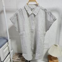 ราคา sonoma (L)เสื้อเชิ้ตแขนล้ำ ผ้าทอนูนลายริ้ว (42777239584)