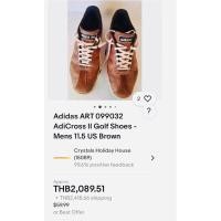 ราคา Adidas Golf ตัววินเทจง่นหนังสวยๆรุ่นนี้ไม่ผลิตแล้วพื้นพิเศษกันลื่นดีมากครับ (adidas golf) รองเท้ากอล์ฟ adicross classic (28017631496)