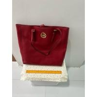 ราคา Michael Kors แท้ Tote bags หนังแคนวาส สีแดง (48009514747)