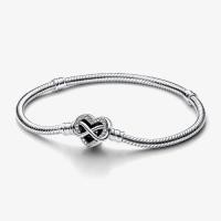 ราคา (ของแท้พร้อมส่ง)Hit️Pandora Infinity Heart Bracelet แพนโดร่า สร้อยข้อมือหัวใจอินฟินิตี้ แพนโดร่าแท้ (52209121347)