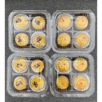 ราคา กล่องขนมพลาสติก 4ช่อง ฐานสีใส พร้อมฝาโดม (แพ็ค 100ใบ) (5145848897)