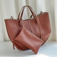 ราคา สไตล์ใหม่ PN/ใหม่หนังแท้ Cowhide ลายลิ้นจี่ขนาดใหญ่-ความจุแบบพกพา Tote กระเป๋าสะพายรักแร้ 1e3 (50558001311)