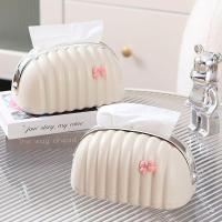 ราคา GBV กล่องกระดาษทิชชูฤดูใบไม้ผลิสไตล์ Glossy Luxury Shell Shape Mini กล่องกระดาษทิชชู Minimalist กระเป๋ากล่องอเนกประสงค์กระดาษทิชชูกล่องตกแต่งความงาม (49106192931)