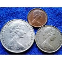 ราคา เหรียญ​ต่างประเทศ​ ออสเตรเลีย​ Australia​ ชุด​ 1,5,10 Cent​ ใช้แล้ว​ #​272 (12727147959)