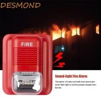 ราคา DESMOND Wireless Fire Alarm, Safety Sensor เทคโนโลยีไร้สาย Fire Alarm System, Alert System Siren Alarm Strobe Light Horn Alert Strobe Sounder คําเตือนความปลอดภัย (51006448982)