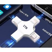 ราคา FLASHDRIVE USB แฟลชไดรฟ์ 4-in-1 USB 3.0 OTG ความเร็วสูง Type-C สําหรับ i O S Tablet Android Smartphone PC (41107818723)