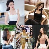 ราคา เสื้อกล้ามคอเหลี่ยม #เสื้อยืดแขนกุด งานสวย (5425514639)