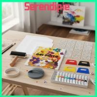 ราคา ชุดแผ่นพิมพ์เจล SERENDIPIE, 12 x 14 แผ่นเจลาตินแบบใช้ซ้ําได้, แผ่นเจลยืดหยุ่นคุณภาพสูง PET All-In-One ชุดพิมพ์ครบชุด Mixed Media Art (29694488143)