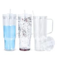 ราคา แก้วน้ำ Snow globDIY ขนาด 40 ออนซ์ เจาะรูแล้ว ใส่กลิตเตอร์ได้ (57807757251)