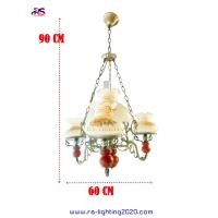 ราคา R.S.lighting โคมห้อย 5002-3+1 โคมไฟห้อยขนาด 90cm x 60cm โคมไฟตกแต่ง (23656947674)