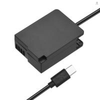 ราคา Andoer DMW-DCC8 Dummy แบตเตอรี่ USB-C Coupler อะแดปเตอร์ BLC12 Dummy แบตเตอรี่ Coupler USB Type-C ฤดูใบไม้ผลิสายไฟสําหรับ Panasonic Lumix DMC-FZ300 FZ1000 FZ2000 G5 G6 G7 (29831821235)