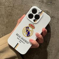 ราคา เคส iPhone 16/15/14 Pro ที่ได้แรงบันดาลใจจากเสื้อแข่งเรอัล มาดริด ปี 2024 - ป้องกันการกระแทกแบบเต็มตัว, ดีไซน์ปกโปโลวินเทจ, ปั๊ม RMCF สำหรับแฟนๆ (41950545174)