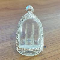 ราคา กรอบพระ พระซุ้มกอ กรอบภายในขนาด 2.4*3.2cm ตลับเงินล้วน (เงินผสม) ไม่ใช่งานชุบ เป็นงานผสมเนื้อ เกรดดำล้างได้ (15990191423)