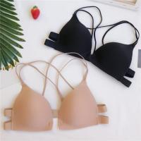 ราคา เสื้อใน รุ่นB-021 บราไร้โครง ตะขอหน้า แต่งสายไขว้ด้านหลัง มี สีเนื้อ สีดำ ราคาส่ง (44708999998)