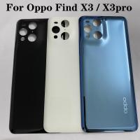 ราคา สําหรับ OPPO Find X3 X3 Pro ฝาครอบแบตเตอรี่ กระจก ฝาหลัง แบบแข็ง แผงด้านหลัง Find X3 Pro เคส + สติกเกอร์กาว (22935805829)