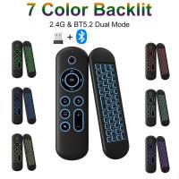 ราคา M5 Air Mouse เมาส์ไร้สาย Bluetooth 5.2 & 2.4G รีโมทคีย์บอร์ด มีไฟ Backlight สั่งงานด้วยเสียง สำหรับ Android TV Box PC (57106852522)