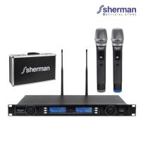 ราคา SHERMAN MIC-441 ไมโครโฟนไร้สาย คุณภาพสูง ความถี่ UHF จูนคลื่นได้ 64 Ch (9759338709)