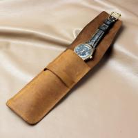 ราคา เคสนาฬิกาหนังวัวแท้ "Crazyhorse Tan WatchCase" (48959433796)