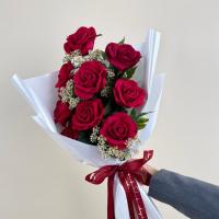 ราคา ช่อกุหลาบวาเลนไทน์ ช่อกุหลาบปลอม ดอกไม้วาเลนไทน์ จัดเข้าช่อพร้อมผูกโบว์ (16292182417)