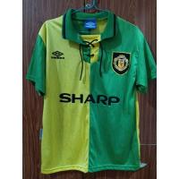 ราคา เสื้อทีมแมนยูเขียวเหลือง คอเชือก ย้อนยุค 1992-1994 (27729470118)