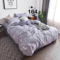 ราคา ชุดผ้านวม ผ้าเกรดดี คัตตอนผสมโพลีเอสเตอร์ ครบเซ็ต ลายแมว สีเทา (1695928173)